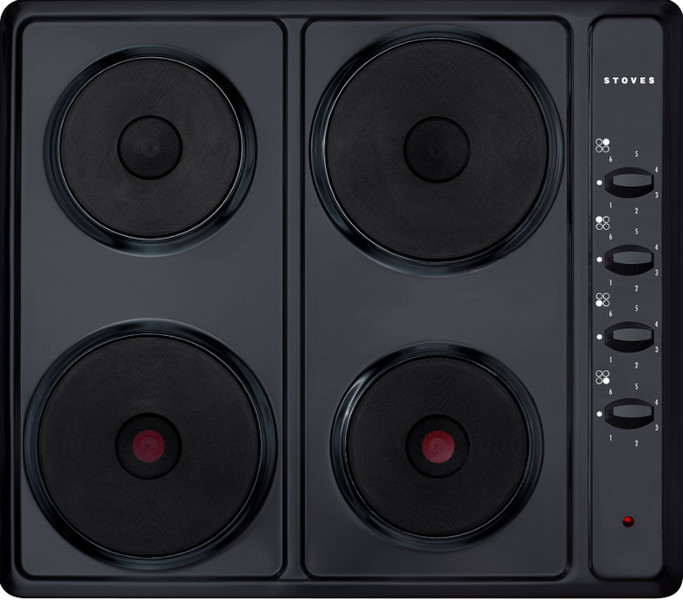 Stoves SEH600S built-in Sealed plate Black