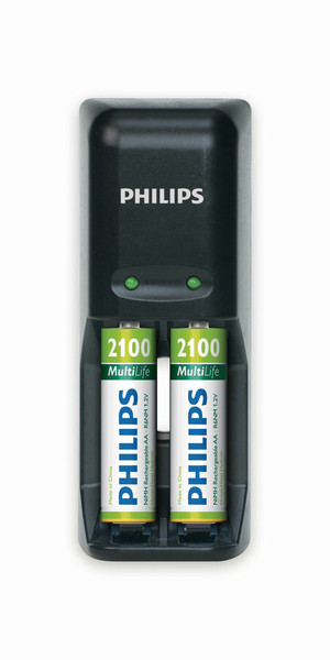 Philips MultiLife SCB1290NB/05 Indoor battery charger Черный зарядное устройство