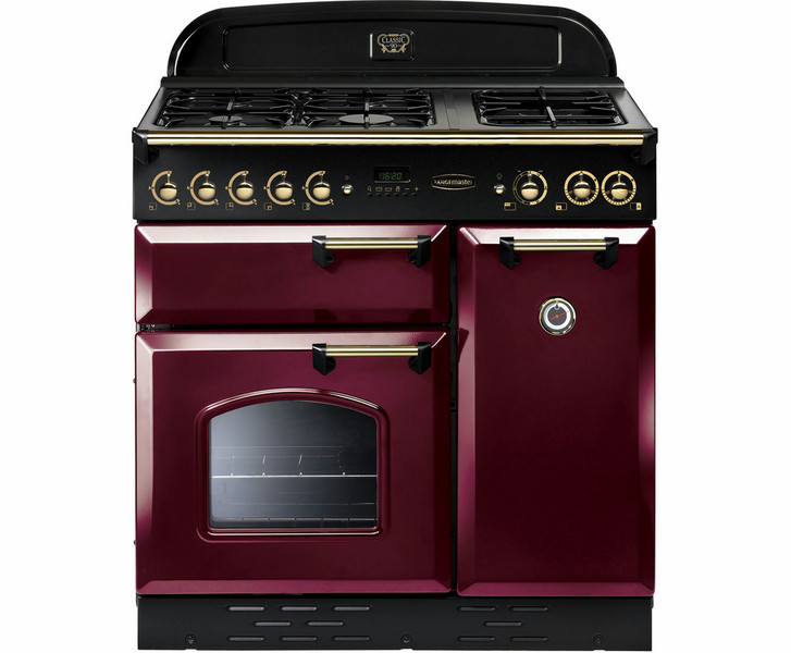 Rangemaster Classic 90 Отдельностоящий Gas hob A Бургундский