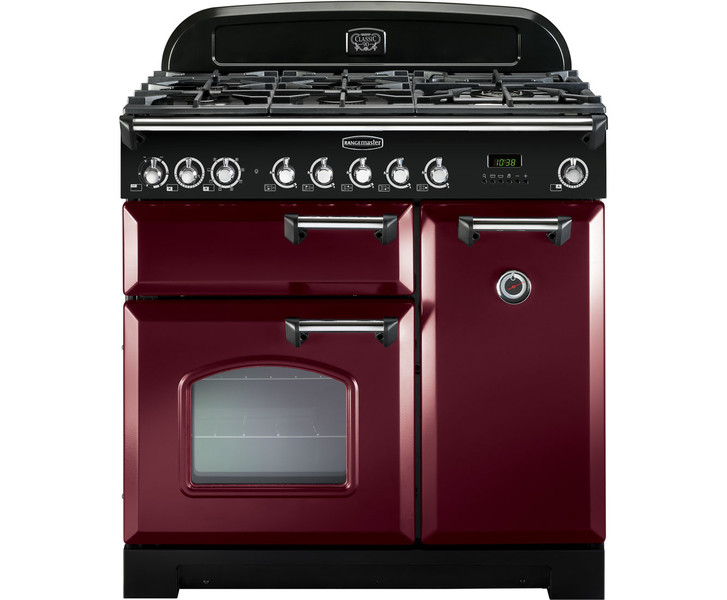 Rangemaster Classic 90 Отдельностоящий Gas hob A Бургундский