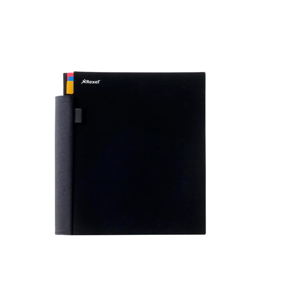 Rexel Advance 280x255mm, 150 Sheet, 3-Subject Notebook Black