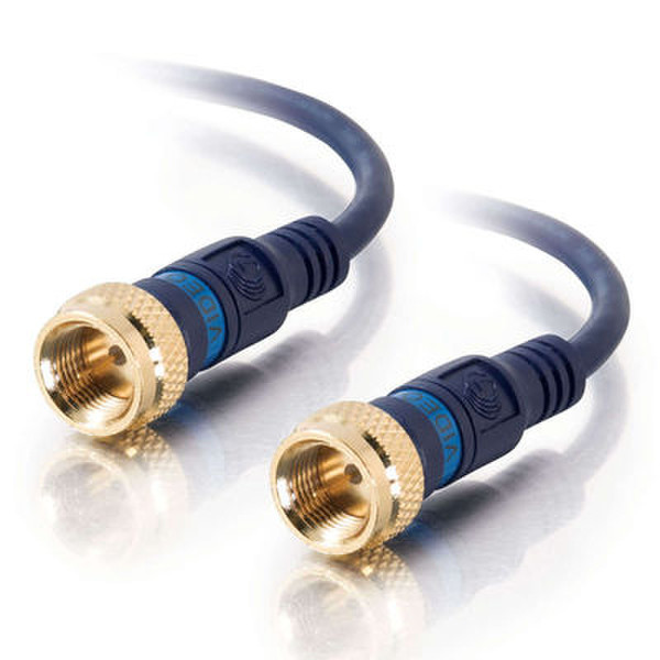 C2G Velocity Mini-Coax 0.914m F-Type F-Type Blue coaxial cable