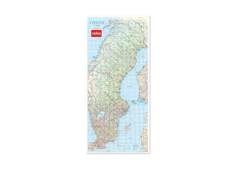 Nobo Magnethaftende Landkarte - Schweden