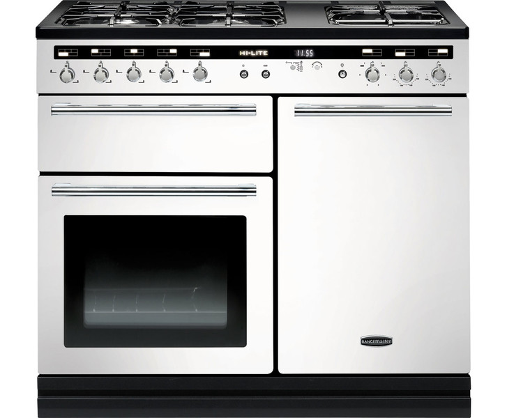 Rangemaster Hi-LITE 100 Отдельностоящий Gas hob A Белый