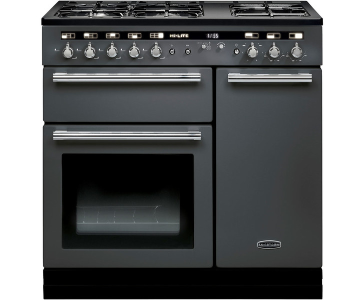 Rangemaster Hi-LITE 90 Отдельностоящий Gas hob A Серый