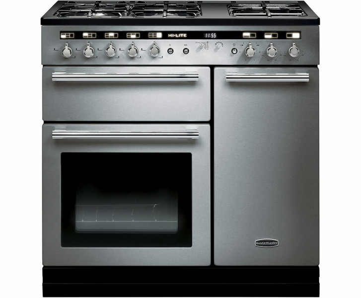 Rangemaster Hi-LITE 90 Отдельностоящий Gas hob A Нержавеющая сталь