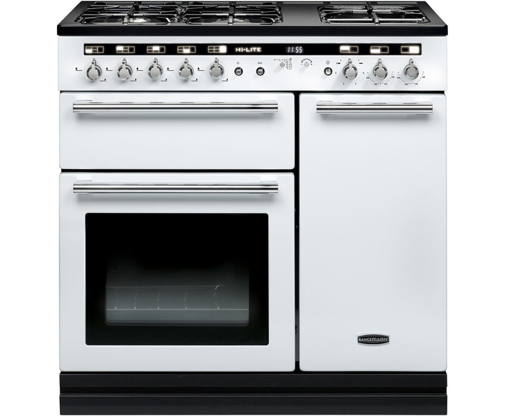 Rangemaster Hi-LITE 90 Freistehend Gas hob A Weiß