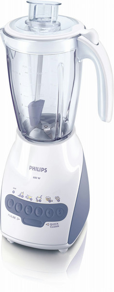 Philips Walita RI2044/01 Стационарный 2л 600Вт Лиловый, Белый блендер