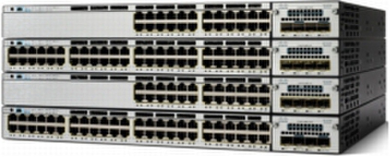 Cisco 3750G-12S-S-RF Managed network switch Power over Ethernet (PoE) 1U Cеребряный