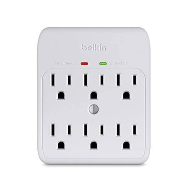 Belkin BSQ600BGW 6AC outlet(s) Weiß Spannungsschutz