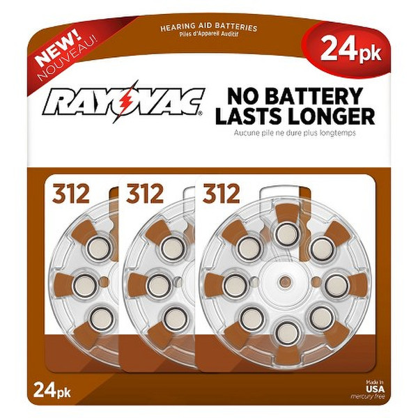 Rayovac L312ZA-24ZM2 non-rechargeable battery