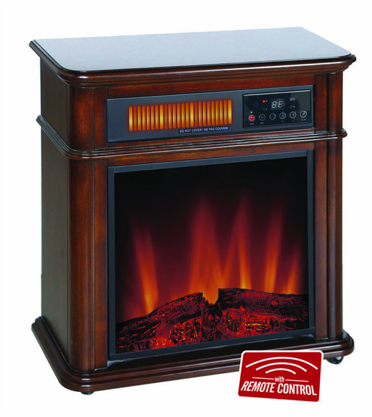 World Marketing of America QF4714R Indoor Freestanding fireplace Electric Brown fireplace
