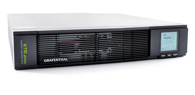 GRAFENTHAL ETR-2000 Line-Interactive 2000VA 6AC outlet(s) Rackmount/Tower Black,Silver uninterruptible power supply (UPS)