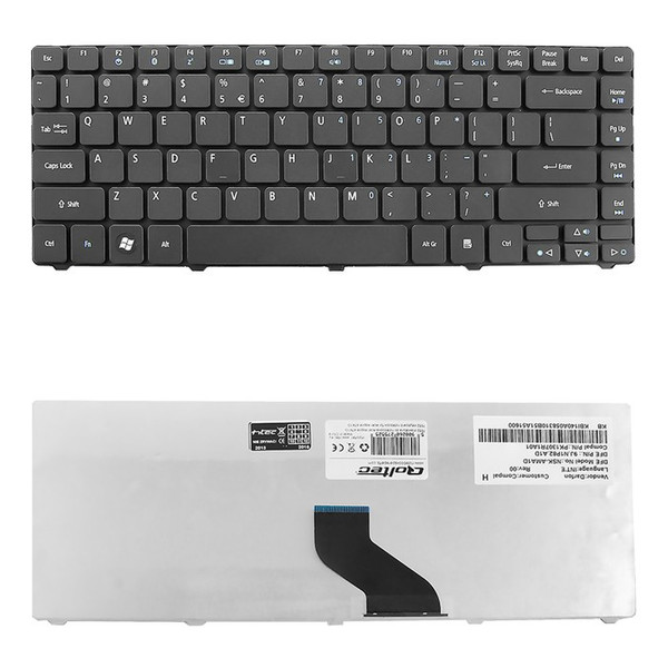 Qoltec 7552.AC4741G.B Keyboard notebook spare part