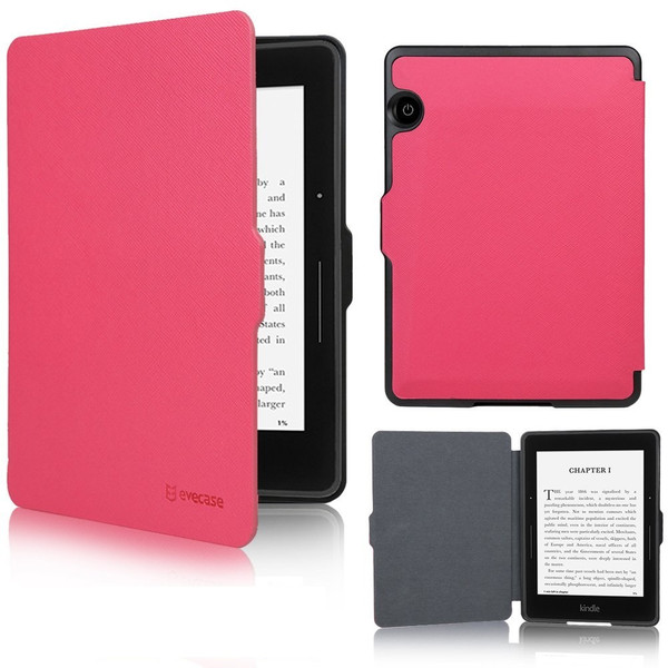 Evecase 885157806152 6Zoll Blatt Pink E-Book-Reader-Schutzhülle