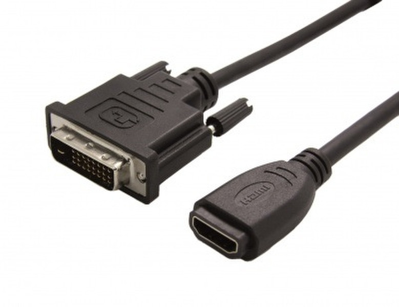 ITB RO12.99.3116 0.15m DVI HDMI Black video cable adapter