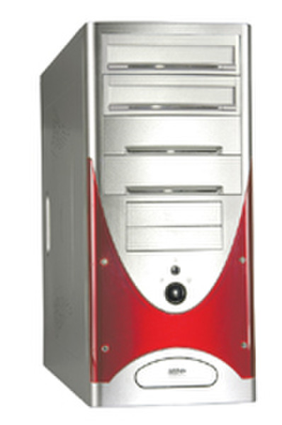 Sweex Prescott Saturn Red 350 Watt Midi-Tower Computer-Gehäuse
