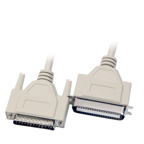 EFB Elektronik DSub 25 / Centronics 36 1.8m 1.8m Beige Paralleles Kabel