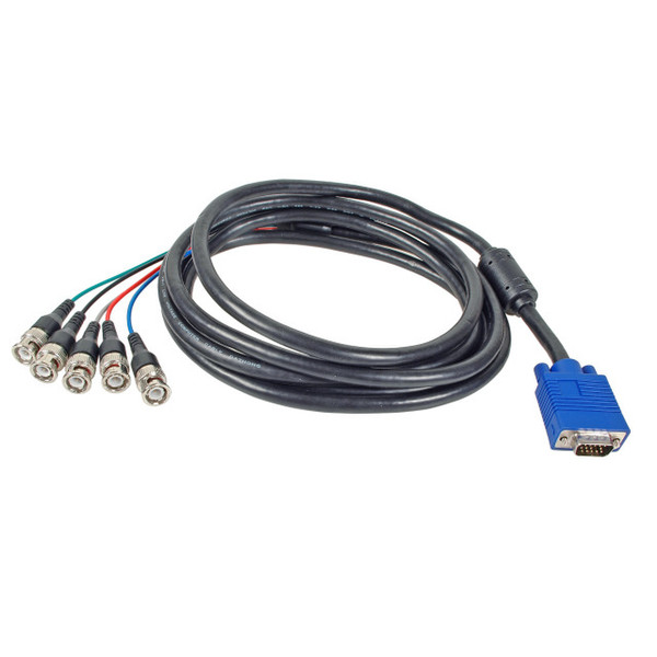 EFB Elektronik EK553SW.2 2m VGA (D-Sub) 5 x BNC Schwarz Videokabel-Adapter