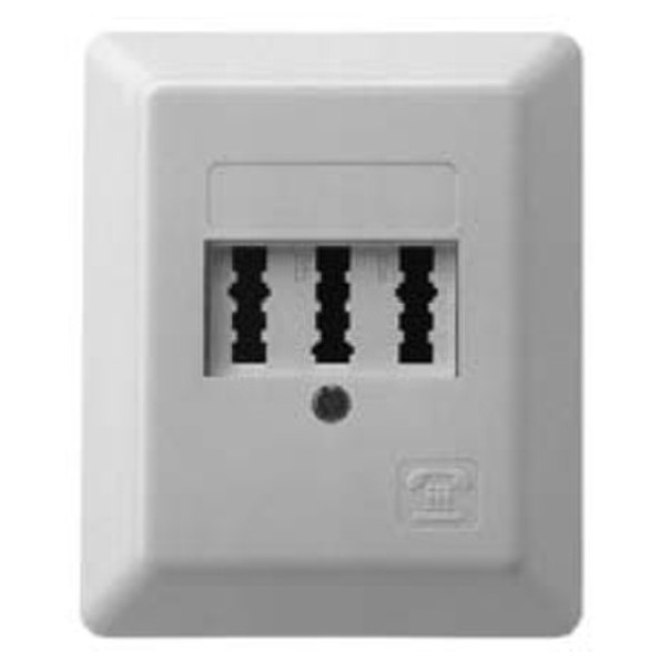 ZE Kommunikationstechnik 1-673.05.5.19 White socket-outlet