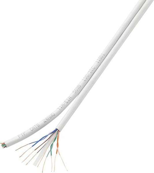 Conrad H21204C24 100m Cat6 F/UTP (FTP) White networking cable
