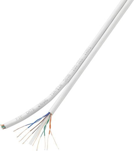 Conrad H21204C19 50m Cat6 U/UTP (UTP) White networking cable