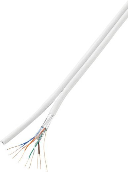Conrad H21204C10 25м Cat5e F/UTP (FTP) Белый сетевой кабель