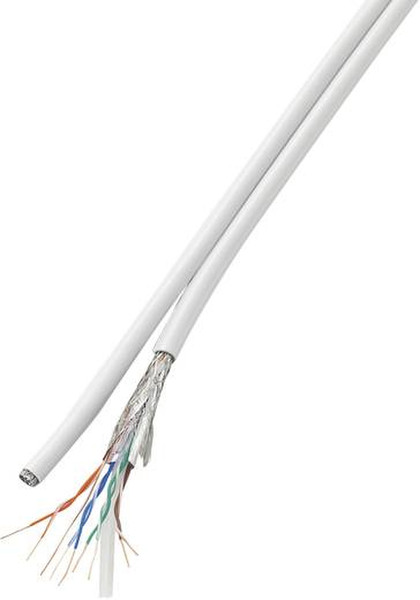 Conrad H21204C26 25m Cat6 SF/UTP (S-FTP) White networking cable