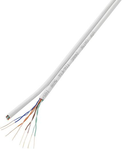 Conrad H21204C8 100m Cat5e U/UTP (UTP) Weiß Netzwerkkabel