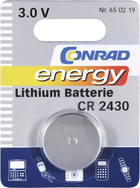 Conrad 650219 батарейки