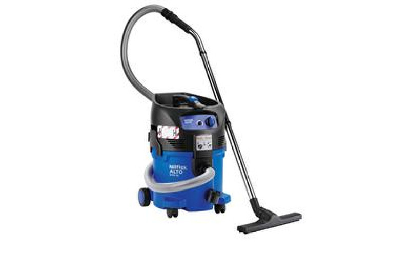 Nilfisk ATTIX 30-0H PC Drum vacuum cleaner 30L 1500W Black,Blue