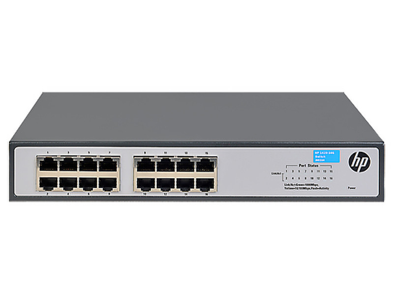 Hewlett Packard Enterprise JH016A Неуправляемый Gigabit Ethernet (10/100/1000) Черный сетевой коммутатор