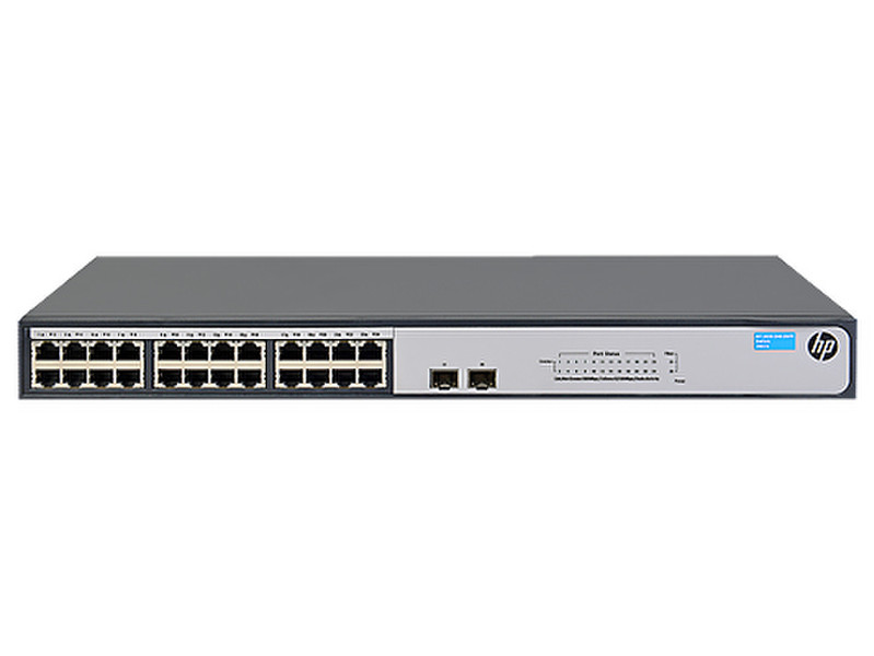Hewlett Packard Enterprise 1420-24G-2SFP Unmanaged network switch L2 Gigabit Ethernet (10/100/1000) 1U Grey
