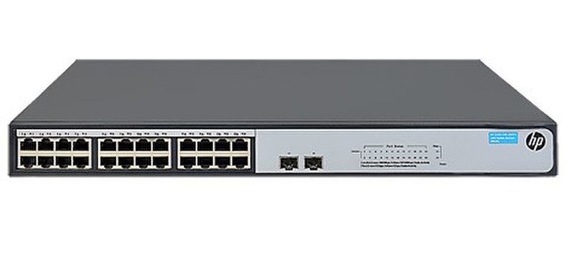 Hewlett Packard Enterprise 1420-24G-2SFP+ 10G Неуправляемый L2 Gigabit Ethernet (10/100/1000) Серый