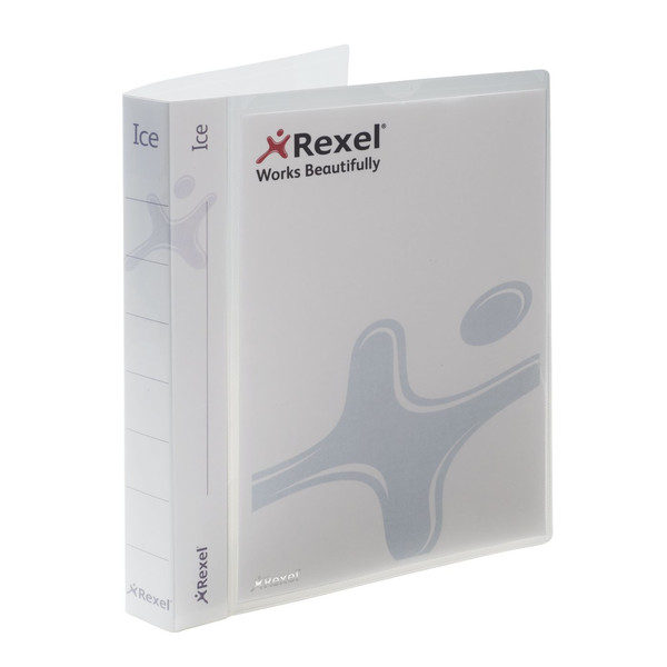 Rexel ICE A4 Präsentationsringbuch 25 mm mit 4-Ring-Mechanik, klar