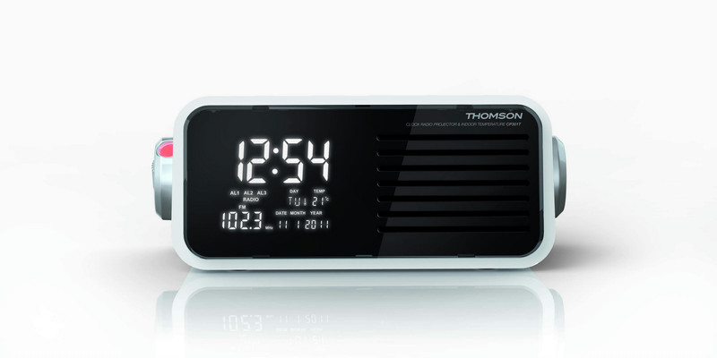 Thomson CP301T Uhr Analog & digital Weiß Radio