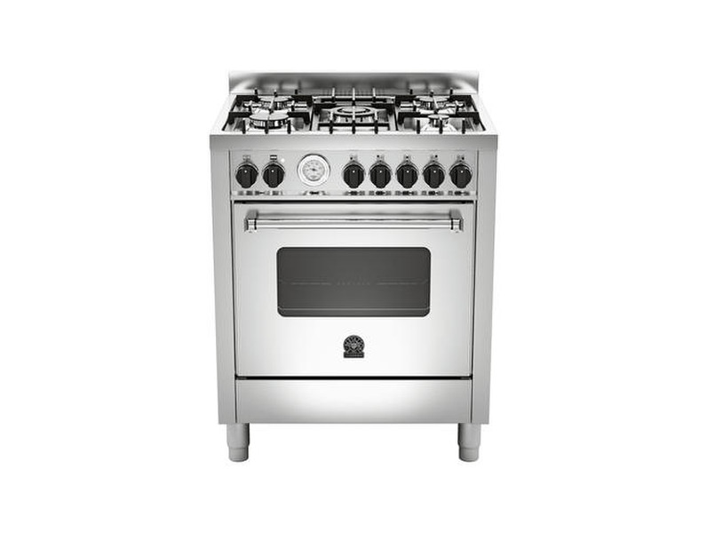 Bertazzoni La Germania AM7 5C 71 B X Freestanding Gas hob Stainless steel cooker