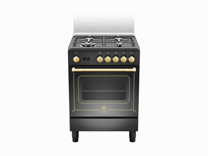 Bertazzoni La Germania CN6 40 71 D NE Freistehend Gas hob Schwarz Küchenherd