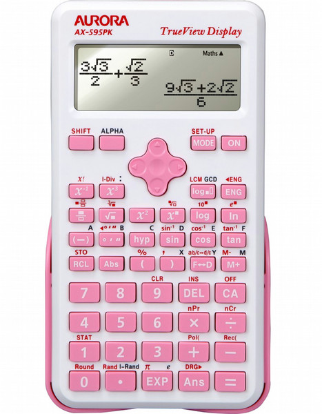 Aurora AX-595PK Pocket Scientific calculator Pink