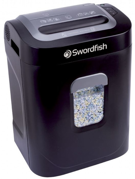 Swordfish 1200XXCD Particle-cut shredding 50dB Black paper shredder
