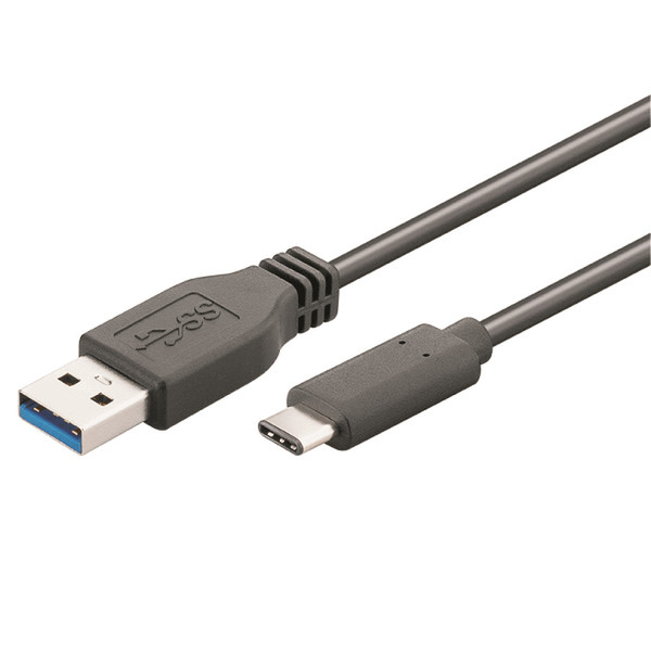 M-Cab 7001307 0.5м USB C USB A Черный кабель USB