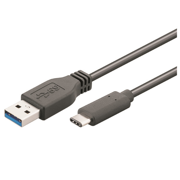 M-Cab 7001308 1м USB C USB A Черный кабель USB
