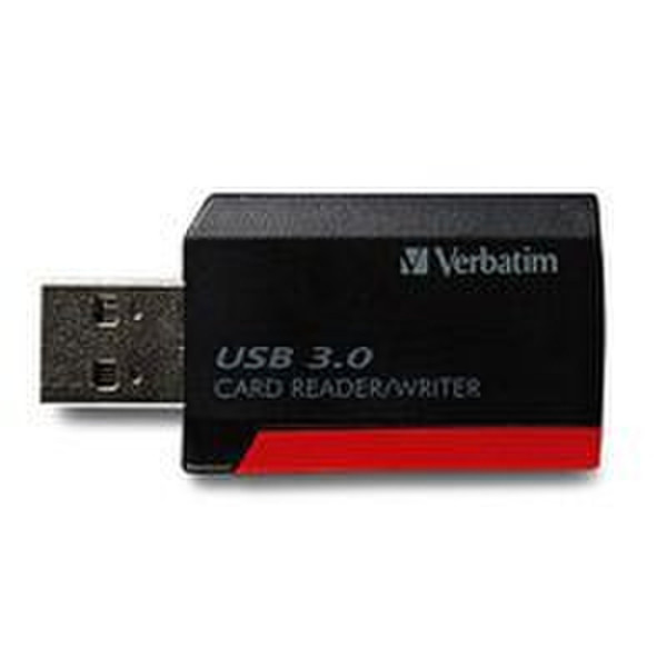 Verbatim 98538 USB 3.0 Черный, Красный устройство для чтения карт флэш-памяти