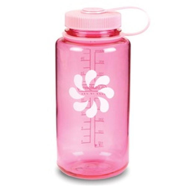 Nalgene 32 Ounce Wide Mouth 946ml Pink,Translucent drinking bottle