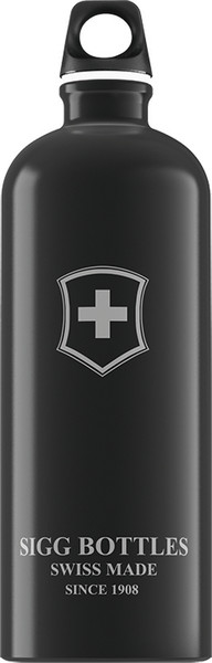SIGG 1.0 L Swiss Emblem 1000мл Черный бутылка для питья