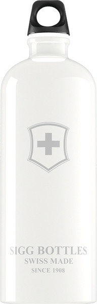 SIGG 1.0 L Swiss Emblem 1000ml Weiß Trinkflasche