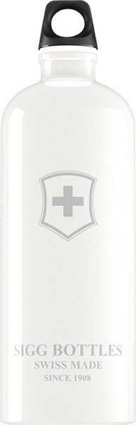 SIGG 1.0 L Swiss Emblem 1000мл Белый бутылка для питья