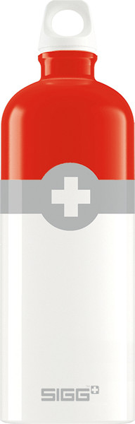 SIGG 1.0 L Swiss Logo 1000ml Rot, Weiß Trinkflasche