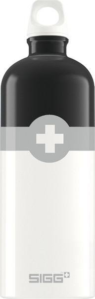 SIGG 1.0 L Swiss Logo 1000мл Черный, Белый бутылка для питья