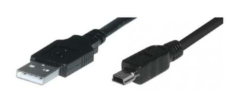Tecline 149470 USB A Mini USB B Schwarz Schnittstellenkabeladapter